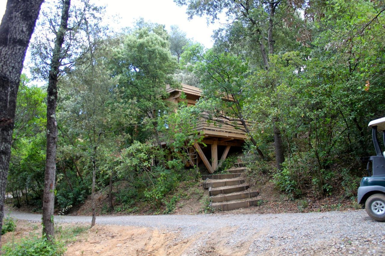 Les Cabanes Dans Les Bois Logis Hotel Villedubert Exterior photo